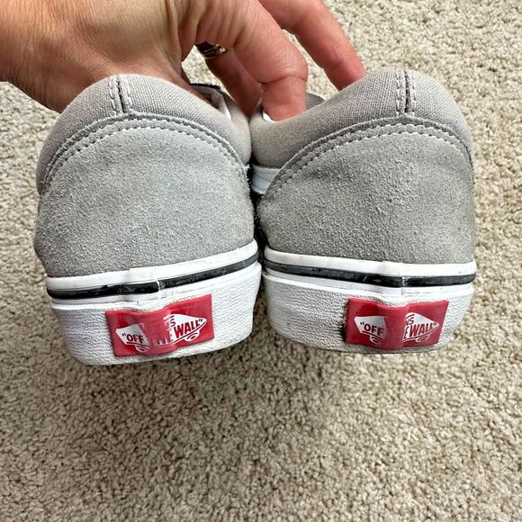 VANS Grey Suede Low Top Mens 5.5 Womens 7 - Picture 4 of 5